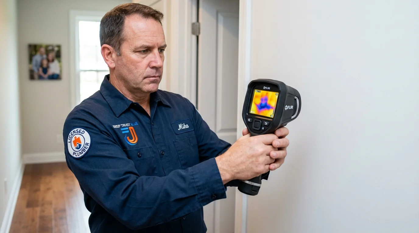 Thermal imaging leak detection by Johns Plumbing LLC in Hampton Bays